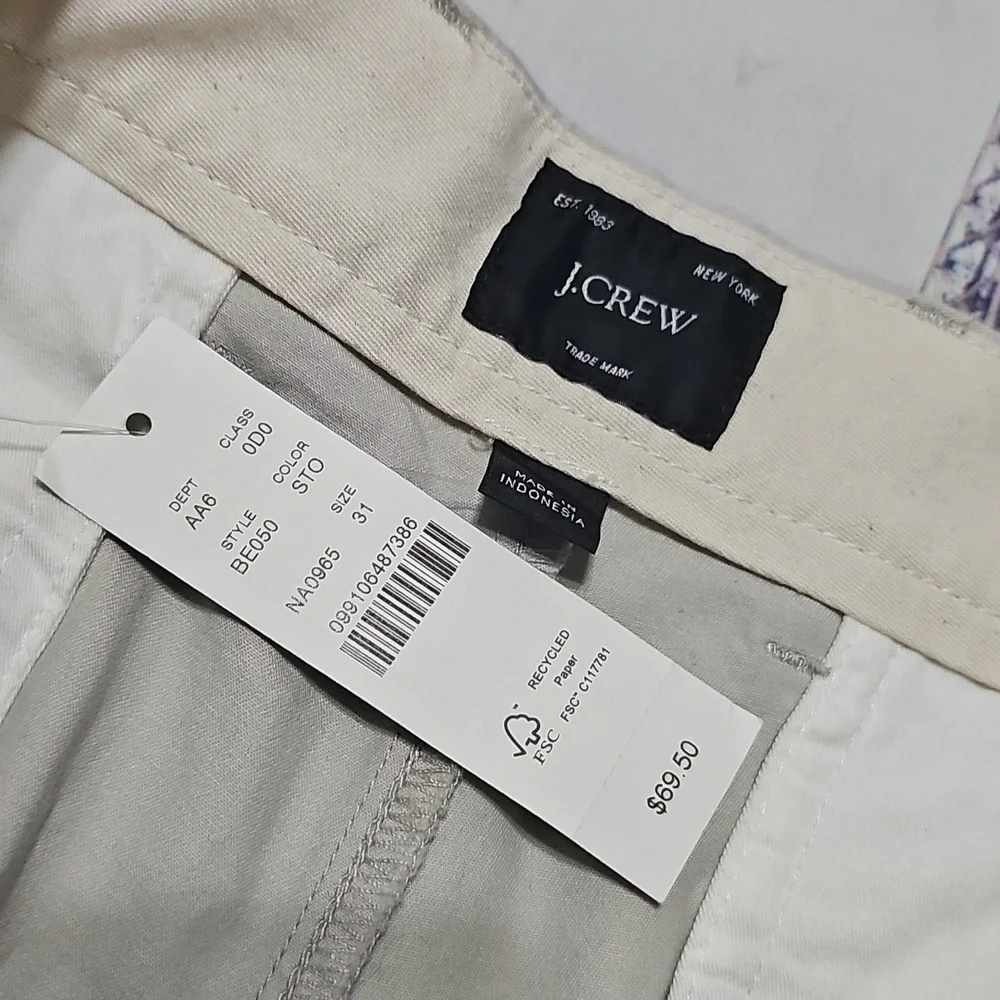 J. Crew Light Gray Men's Shorts Size 31 New